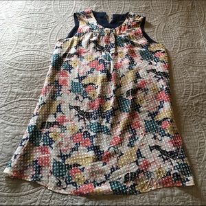 EUC Anthropologie Sleeveless Floral Swing Dress